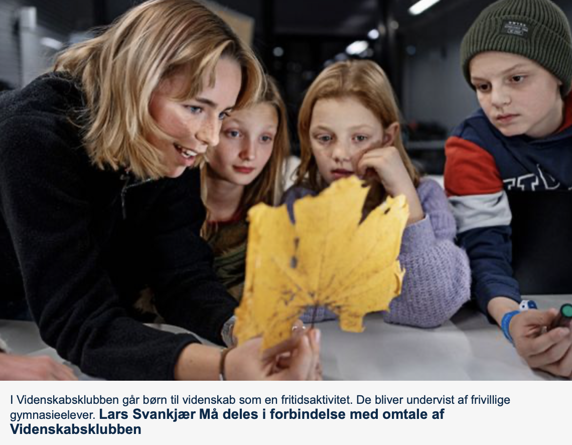 Nyt fritidstilbud: Jammerbugt får en videnskabsklub. En ny fritidsaktivitet, der pirrer børnenes kreativitet og nysgerrighed kommer til Jammerbugt i efteråret. Til efteråret kommer et helt nyt fritidstilbud for børn til Jammerbugt.